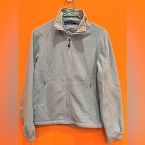 L.L. Bean Sky Blue Fleece Jacket Sz Xs